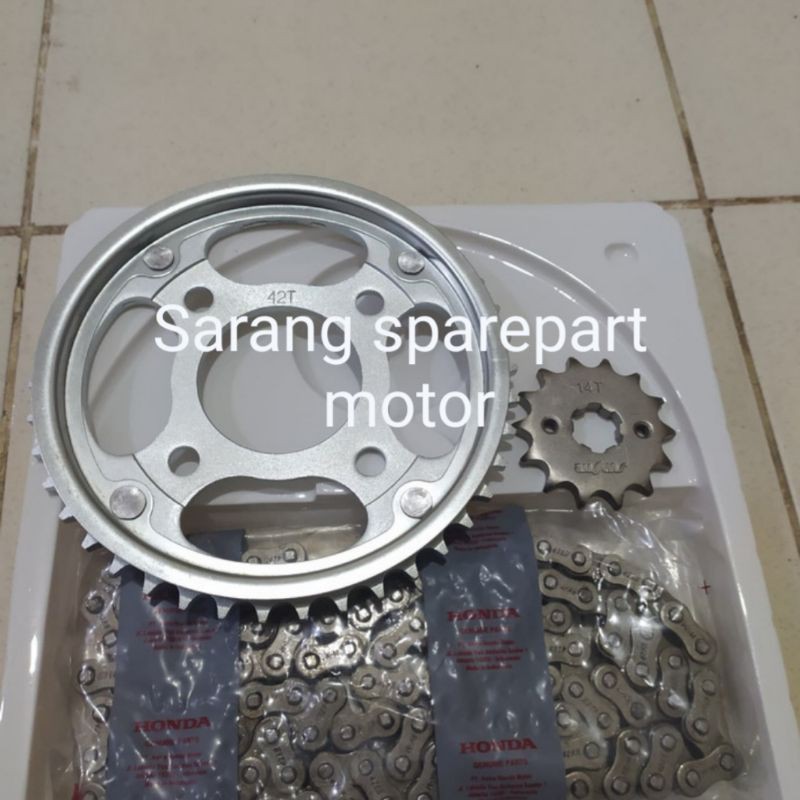 Gear Set / Gear Paket Megapro new Verza 150 Sonic 150 CB150 KYE