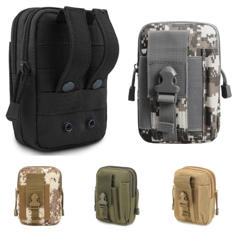 Tas pinggang hp pria army adventure tactical