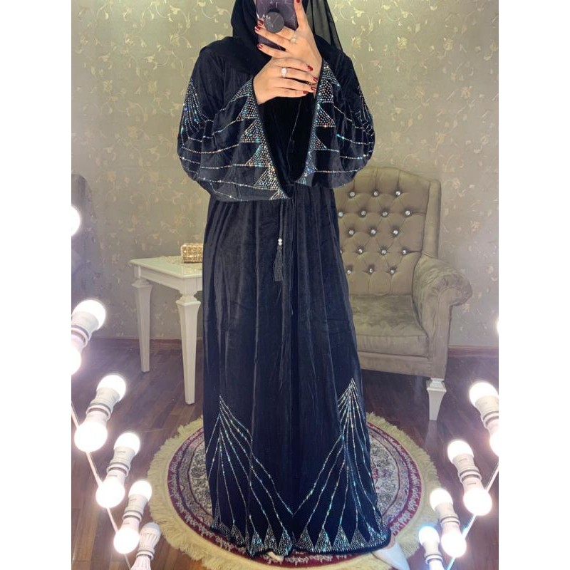 abaya bludru ORI Dubai