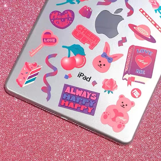 Stiker dekoratif kartun yang lucu