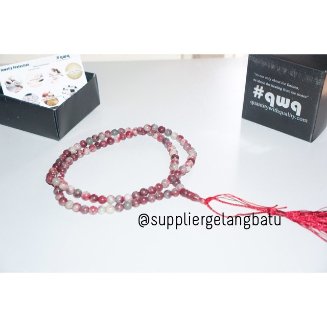 tasbih batu JASPER 8mm 99 butir premium tasbeh muslim alam akik doa aksesoris muslimmah pria wanita