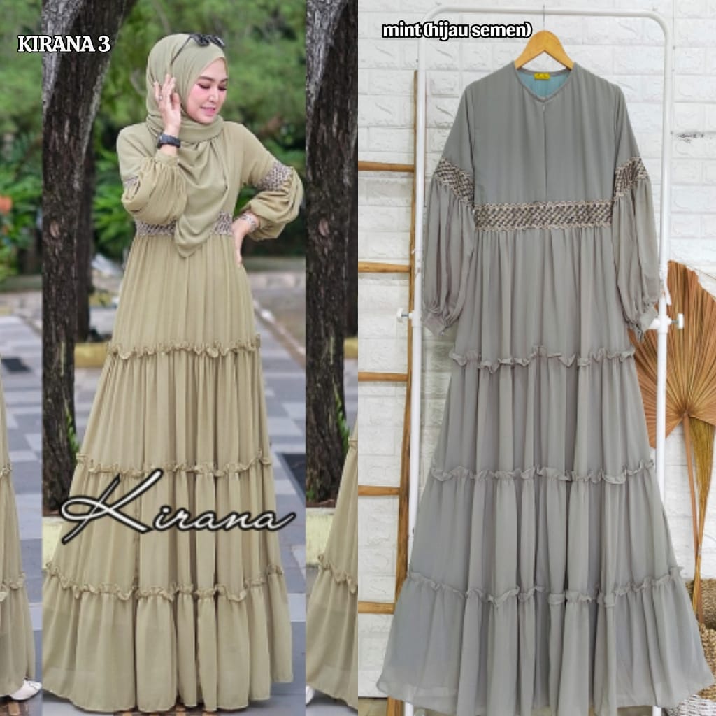 Gamis KIRANA 3 Original by ALDISA