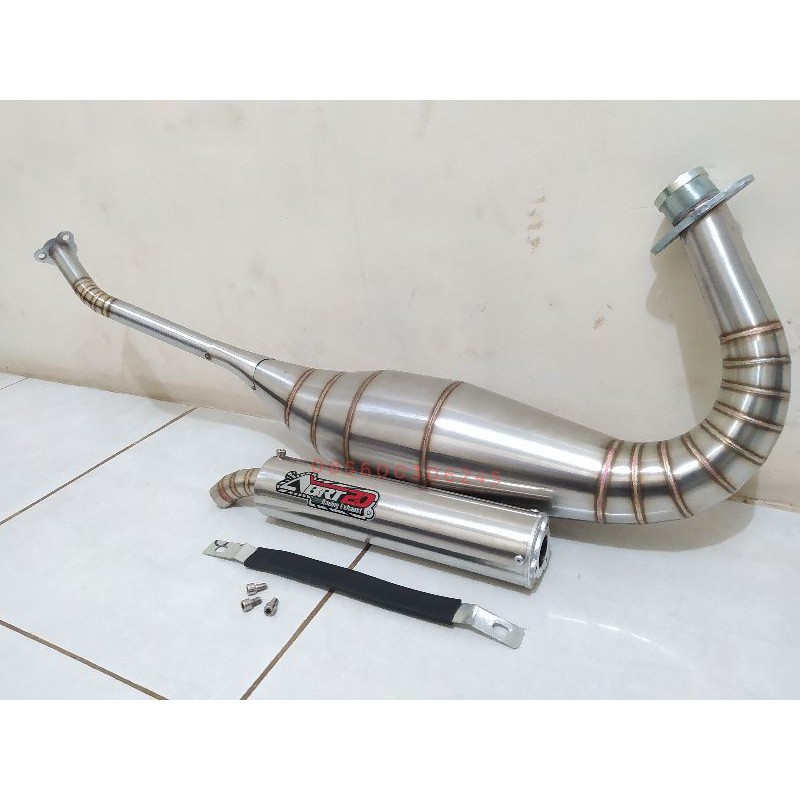 Knalpot Ninja 2Tak R RR SS ABRT20 Stainless 2Tak