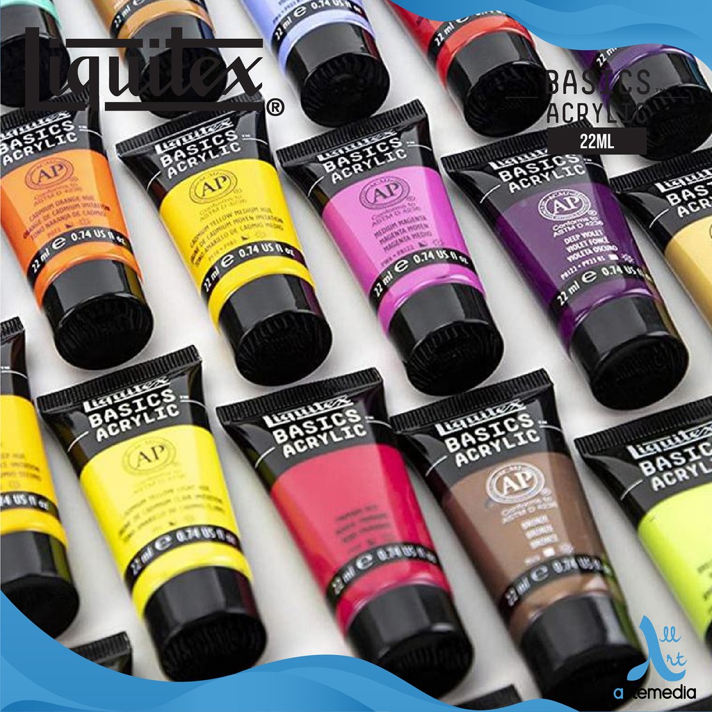 

RK Liquitex Acrylic Basics 22ml Acrylic Color Paint Cat Akrilik - 01/02