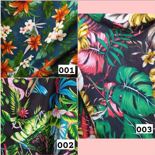 Kain Rayon / Kain Rayon Motif / Kain Rayon Motif Tropical