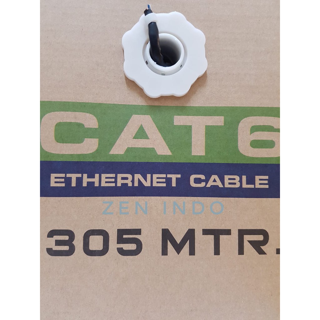 Kabel Lan FTP CAT6 Spectra Outdoor Hitam 305meter [Foil + Ground]