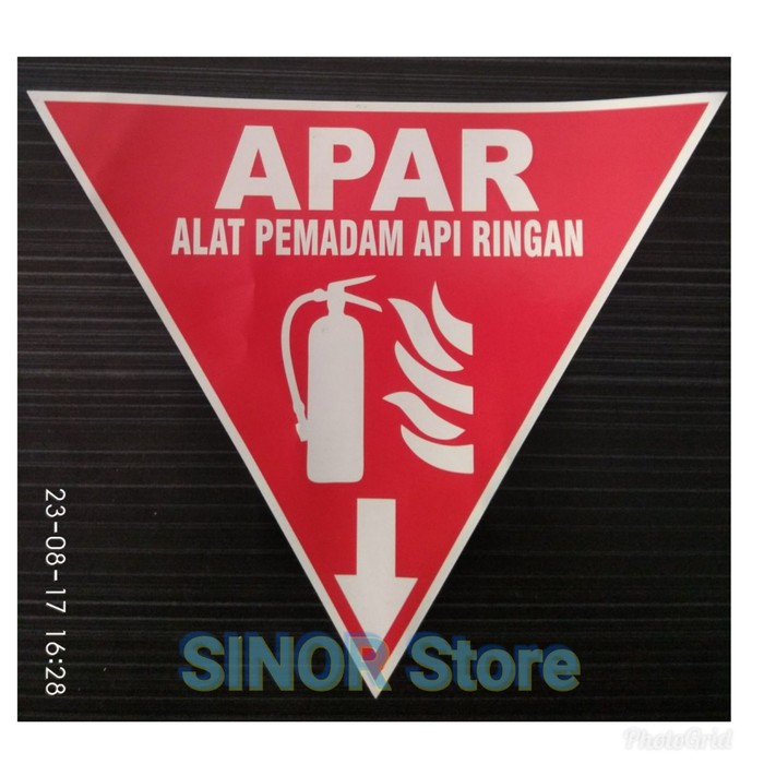 Sticker Penanda APAR Rambu Alat Pemadam API 25x25x25 cm Vinyl Anti Air