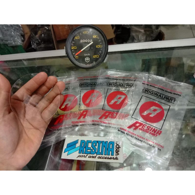 mika kaca speedometer Vespa PX PS Strada bahan tebal dan jernih