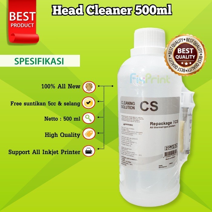 Head Cleaner Premium 500ml Printer EPSN CNON BRTHR XP