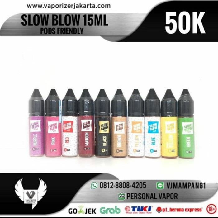 Slow Blow Pods Friendly Liquid Murah Authentic Enak 15ml Shopee