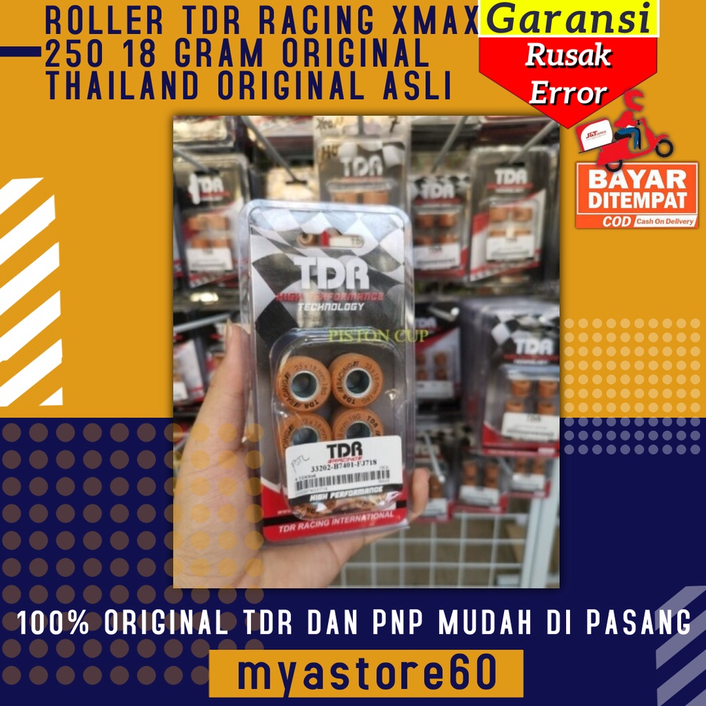 ROLER ROLLER TDR RACING XMAX 250 18 GRAM ORIGINAL THAILAND TAILAN ORIGINAL ASLI
