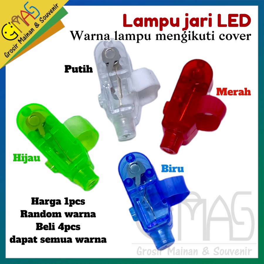 Jual Lampu Jari Led Warna Seperti Cover Finger Flashlight Souvenir Ultah Shopee Indonesia