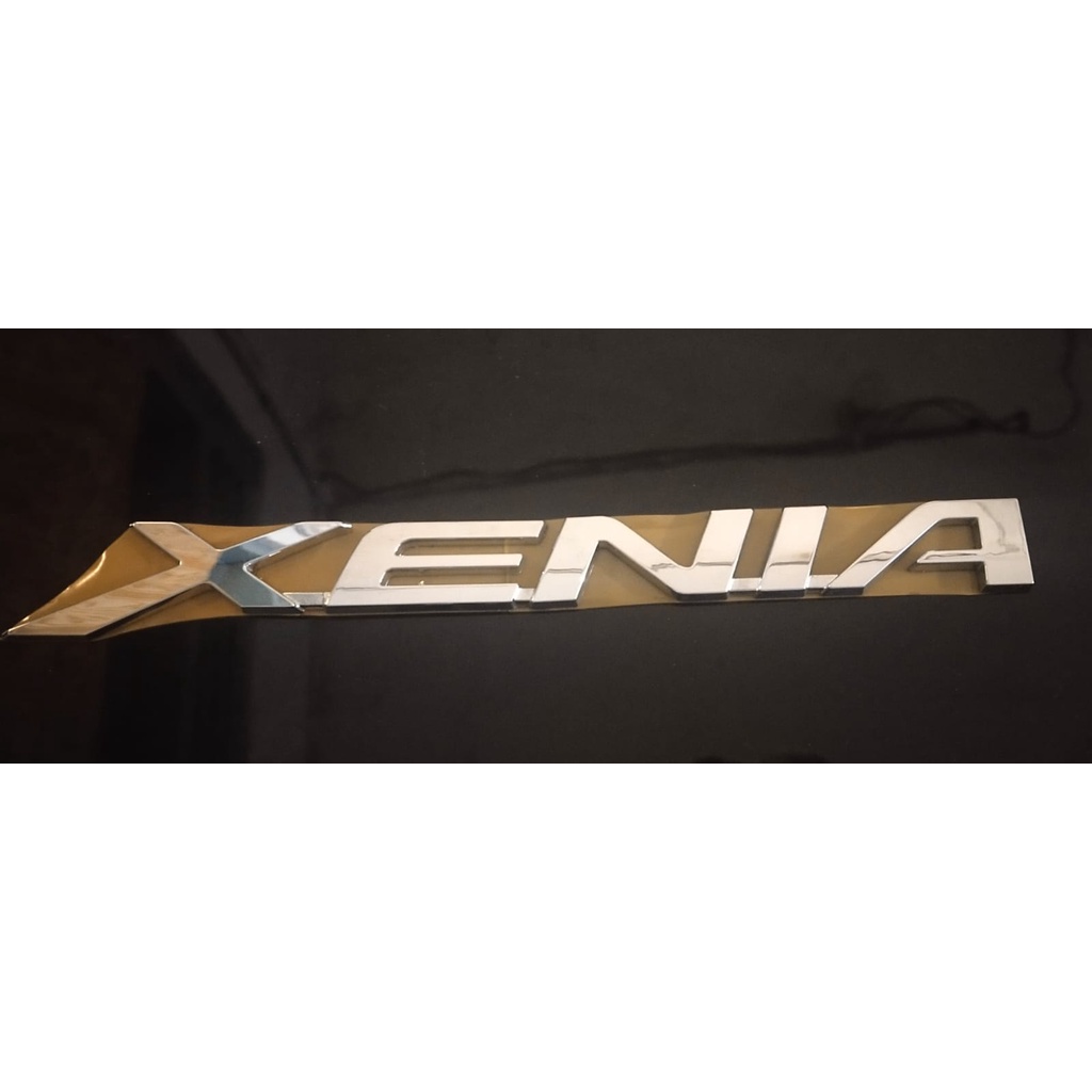 Emblem Logo Tulisan Xenia Chrome