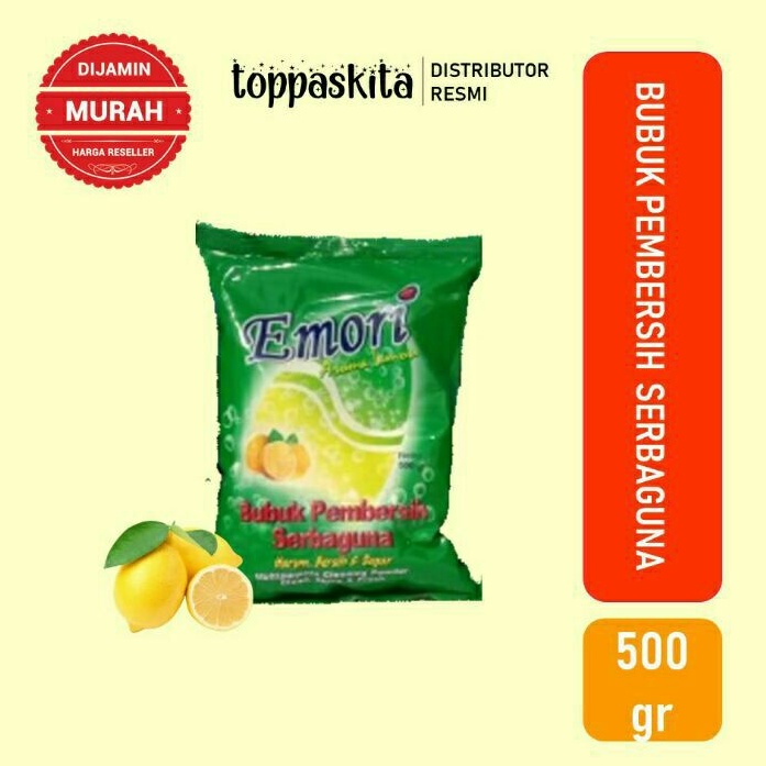 Emori Sabun bubuk Pembersih Serbaguna Refill 500gr Termurah