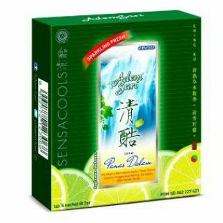 

Adem Sari minuman Pereda Panas Dalam tenggorokan ( 5 sachets / box ).