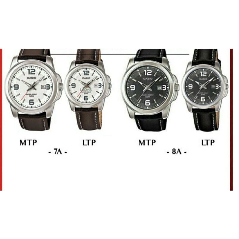 CASIO MTP 1314L/LTP 1314 JAM TANGAN KULIT ORIGINAL PRIA - WANITA