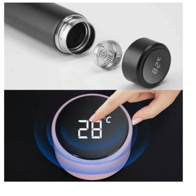 BOTOL MINUM THERMOS TUMBLER PENGUKUR SUHU PANAS DAN DINGIN