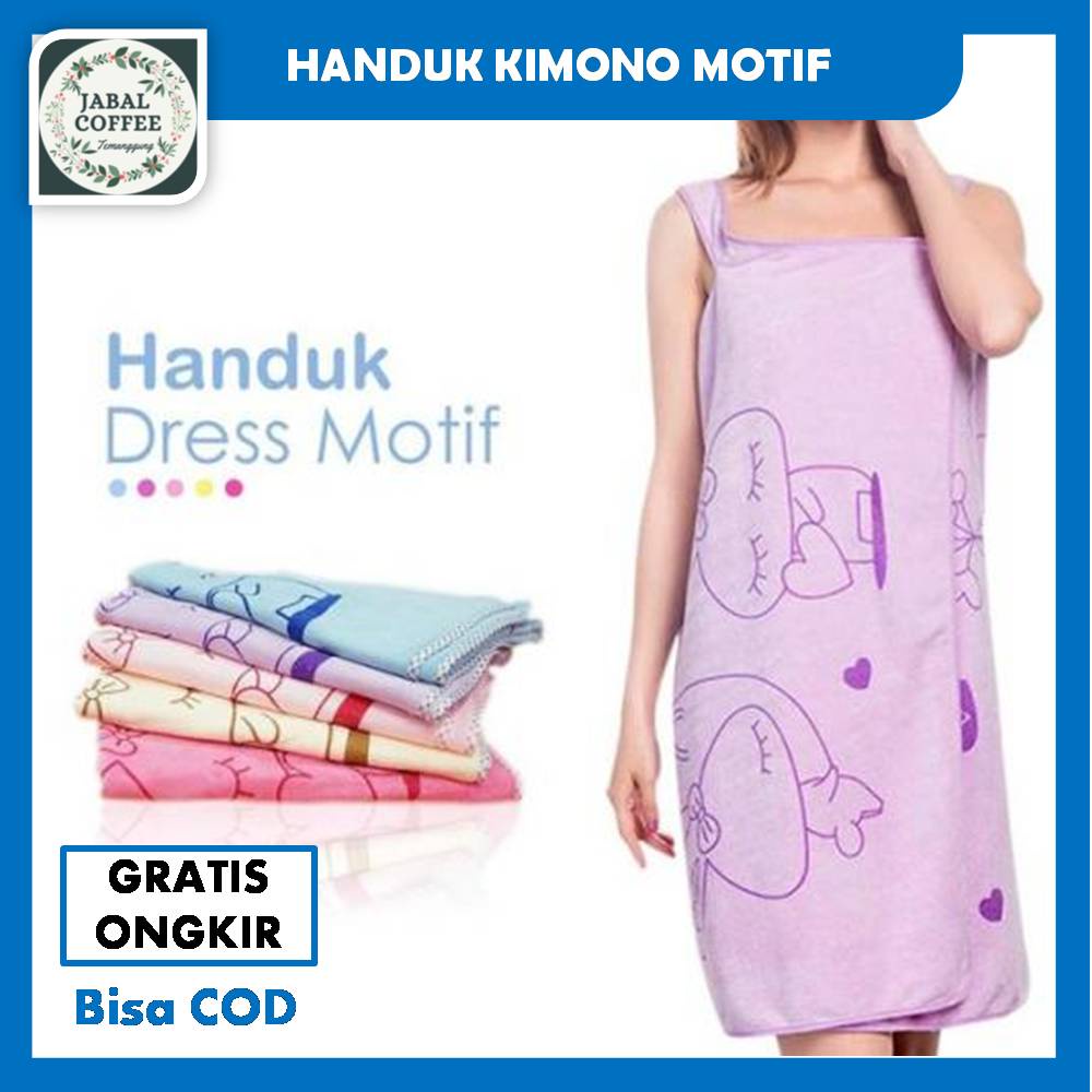 Handuk Baju Kimono Dewasa Motif Karakter / Handuk Baju Ukuran 80 Cmx135 Cm / Handuk Baju DewasaJ147