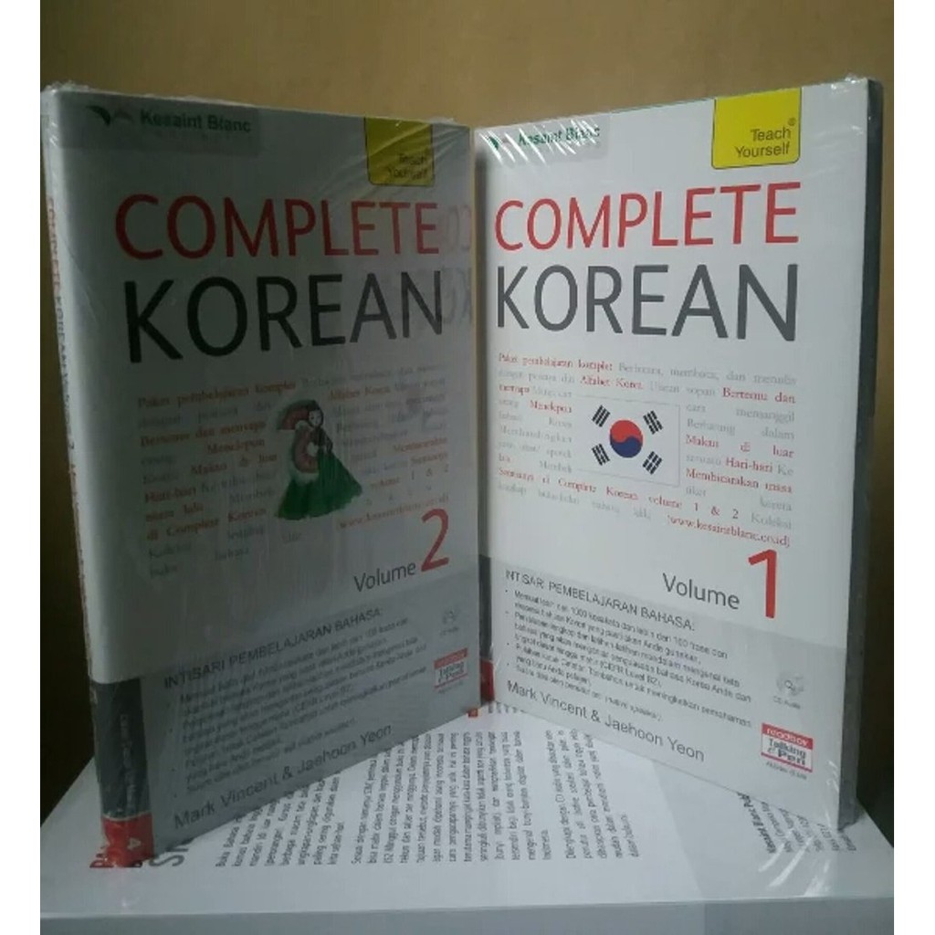 Jual BUKU BELAJAR BAHASA KOREA PAKET COMPLETE KOREAN VOL 1 Dan 2 CD ...