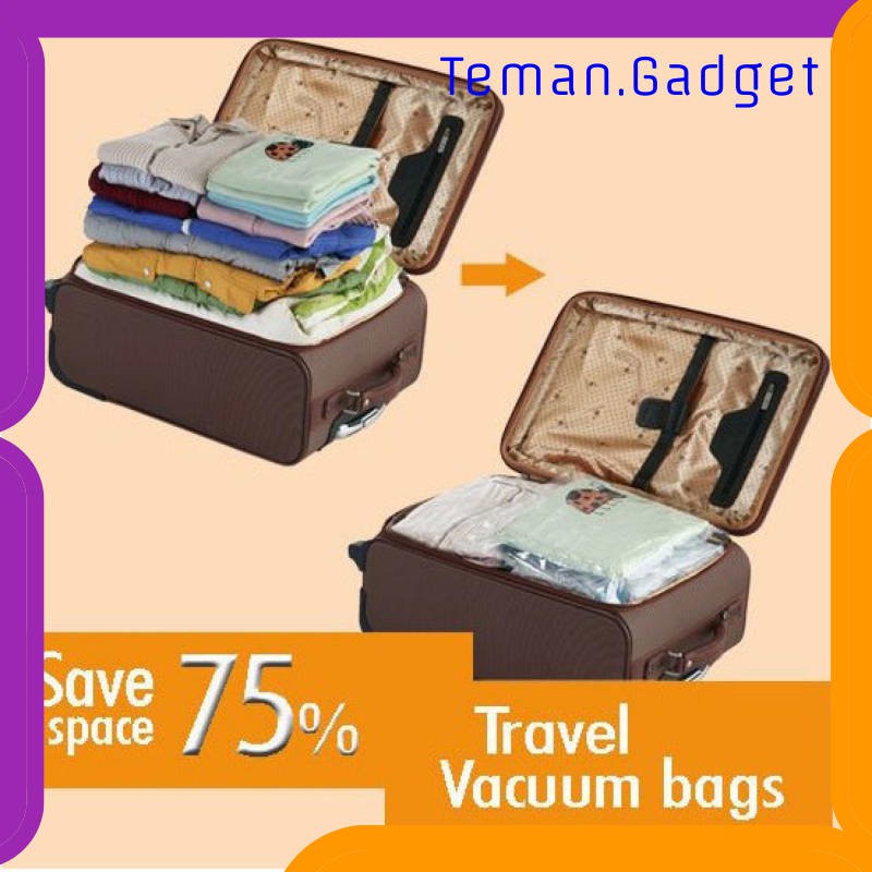 TG-FS056 Tas Travel Organizer Plastik Vakum Kompresi 1pcs - VB-70