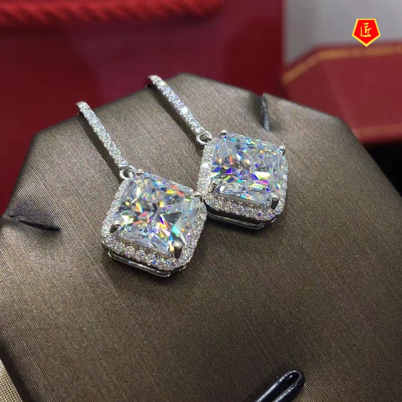 [Ready Stock]Luxurious Personalized Full Diamond Earrings