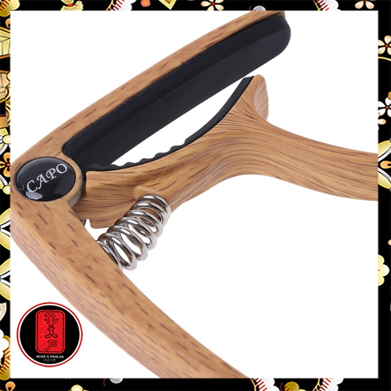 SLOZZ Capo Gitar Aluminium Alloy Wood Design with Bridge Pin Remover