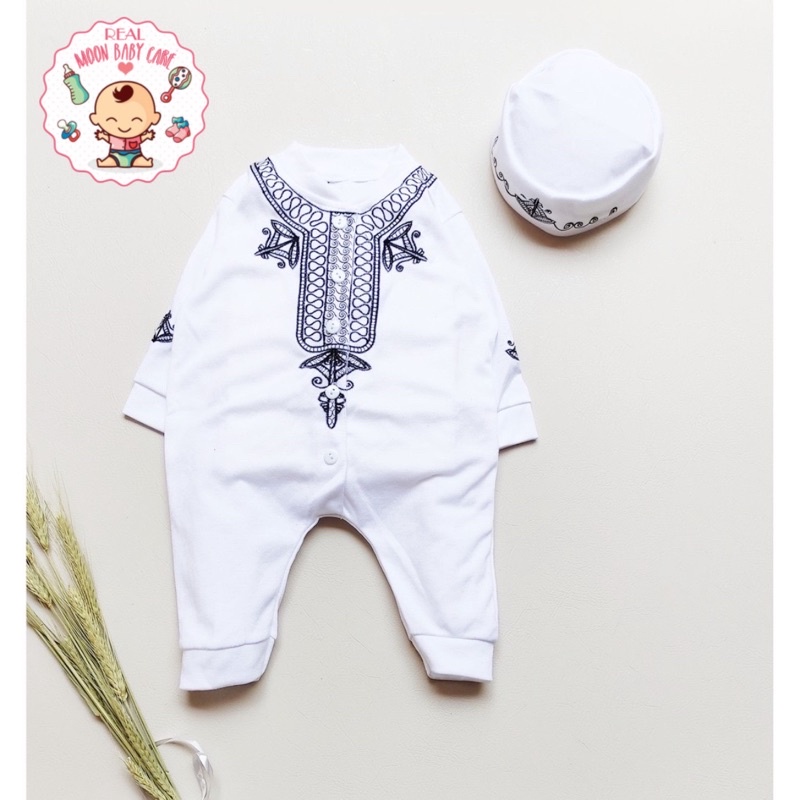 Jumper Koko Bayi/Baju Koko Bayi/Baju Koko Aqiqah Bayi/Baju Muslim Bayi/Baju bayi koko bordir/baju ko