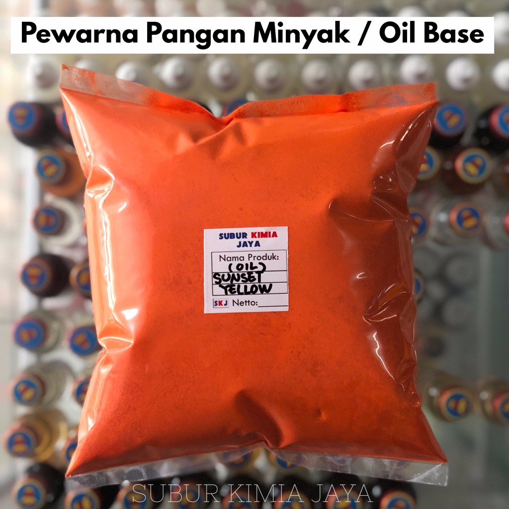 

Pewarna Bubuk Oil / Minyak Sunset Yellow Orange 100 gr