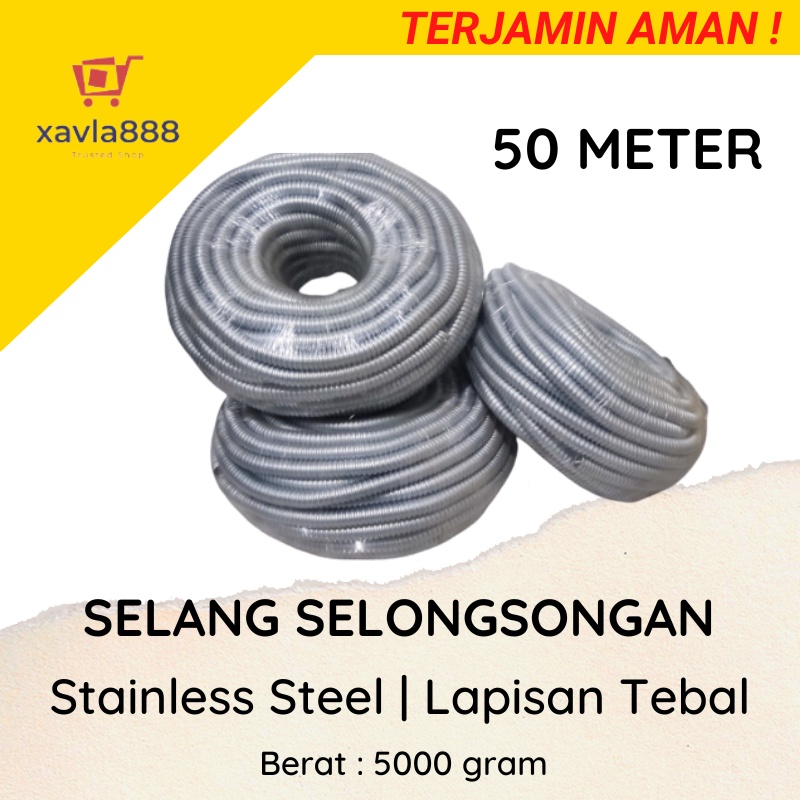 PELINDUNG SELANG GAS | SELONGSONG 50 METER | SELONGSONG PELINDUNG SELANG GAS ANTI GIGIT TIKUS MURAH | BISA COD | xavla888store