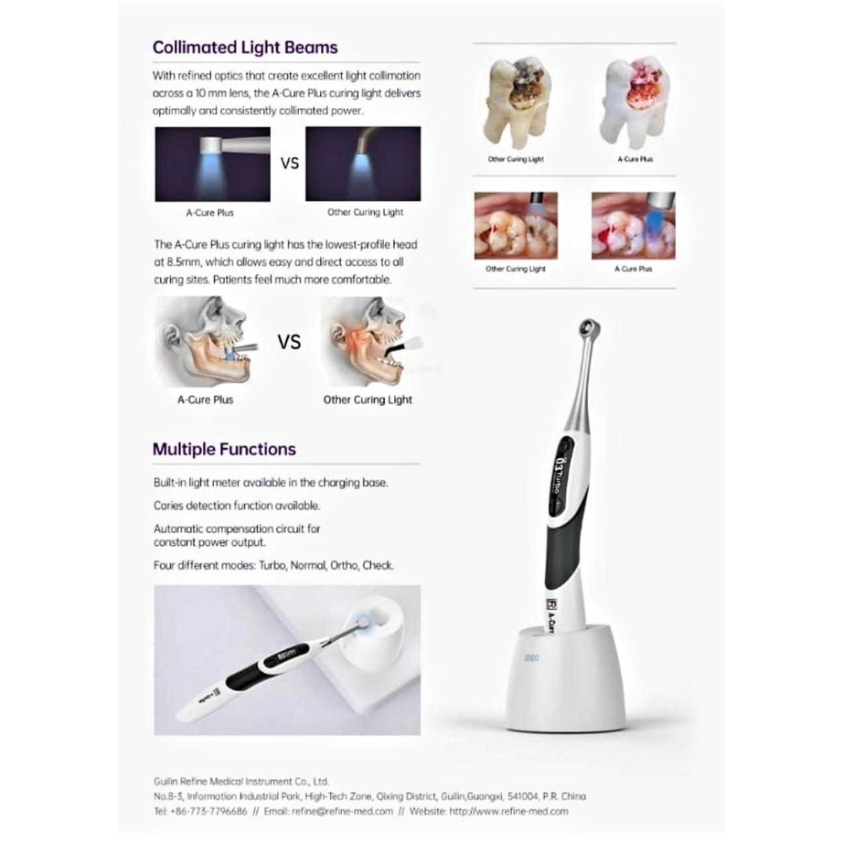 LIGHT CURING / LIGHTCURE / LIGHT CURE 1 SECOND WITH CARIES DETECTOR A-CURE PLUS