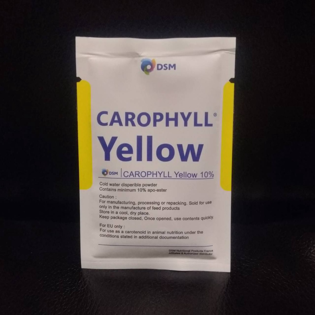 DSM CAROPHYLL YELLOW 5GR 10 % MURAH MADE IN FRANCE ORIGINAL