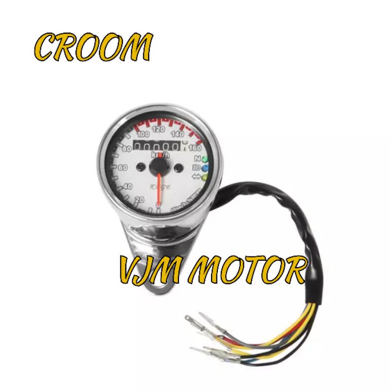 Spidometer speedometer indikator LED Stelan 6 fitur 12 Volt LED warna