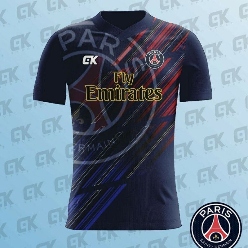 BAJU BOLA KAOS BOLA JERSEY OLAHRAGA PRINTING PSG 003