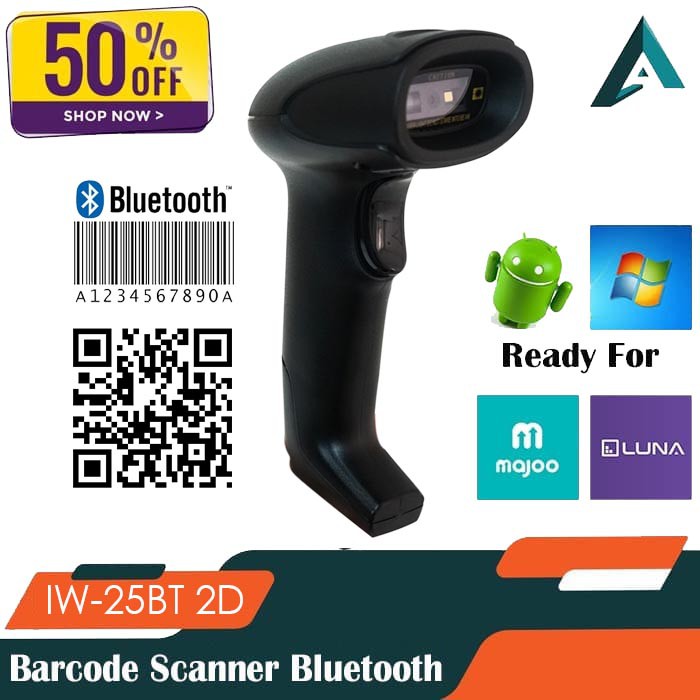 BARCODE SCANNER BLUETOOTH 2D IWARE