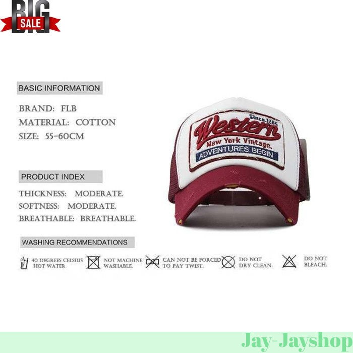 Topi Trucker Baseball Cap Snapback NY PROMO