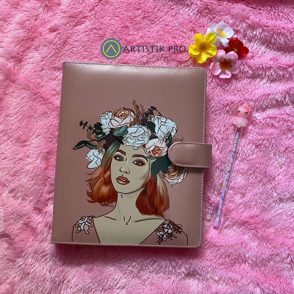

BINDER PRINTING MOTIP LADY FLOWER A5/RING 20, B5/RING 26
