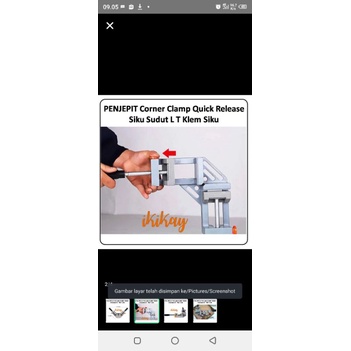 corner clamp klemp penjepit besi holo kayu las dll