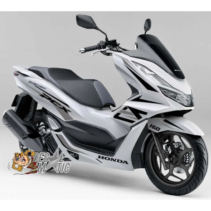 Stiker Pcx 160 Cutting Stiker Honda Pcx 160 Putih Sporty Hitam Silver