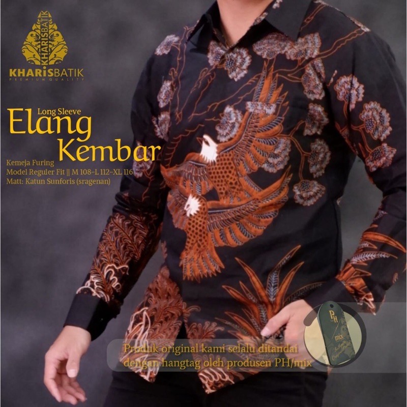 ELANG KEMBAR Full Furing Katun Halus Size M-XXL High Quality