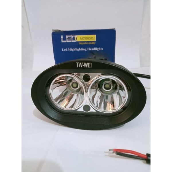 Lampu tembak sorot LED OWL 20 watt 3 mode worklight cree 2 mata putih