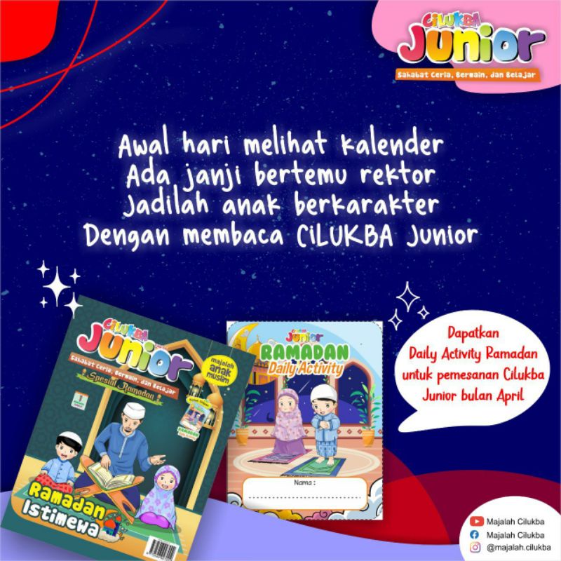 Majalah anak muslim cilukba junior edisi 69 (Ramadhan)