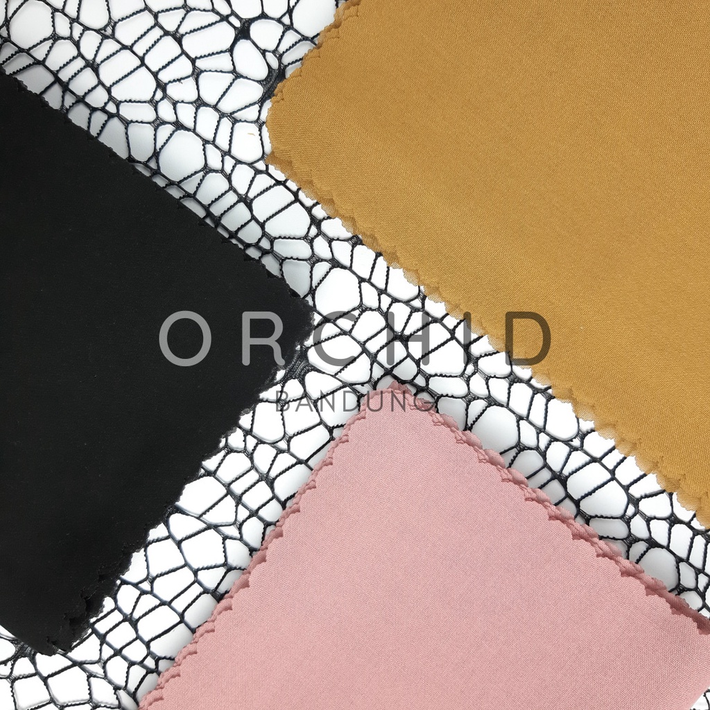 Hijab Segi Empat Polos VOAL EMERALD (Ukuran 120 cm) | Laser Cut | Hijab Jilbab Kerudung byORCHID