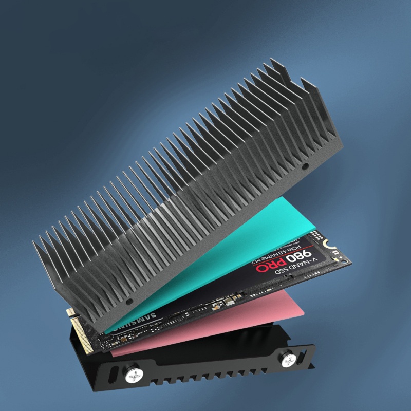 Bt Untuk M.2 SSD Cooler Heatsink Aluminium Thermal Cooling Pad Heat Sink Untuk M2 NVMe S