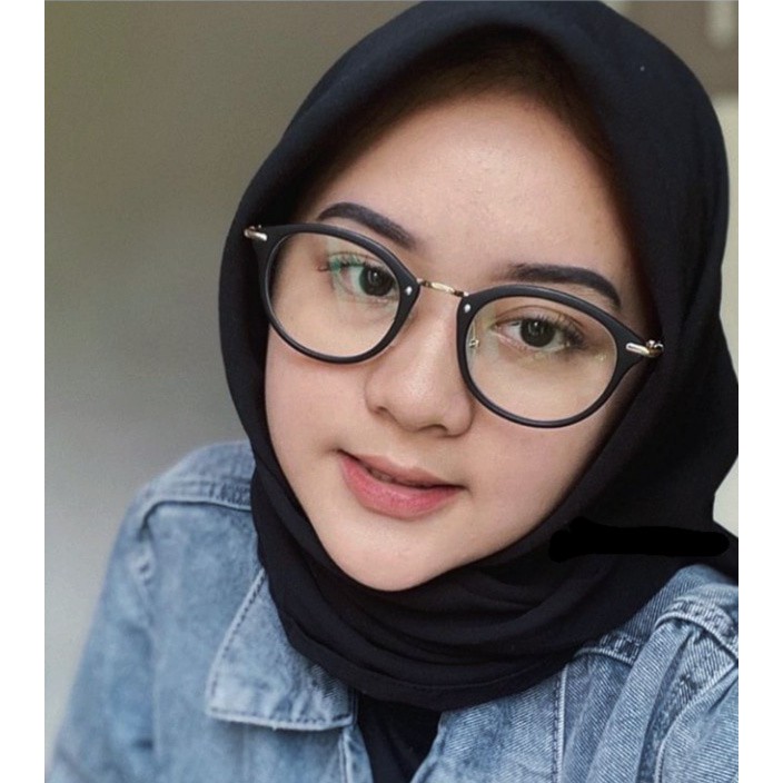 Optik Kacamata Wanita Korea Minus Cylinder Baca Fashion Hijab Kekinian PHOTOCROMIC