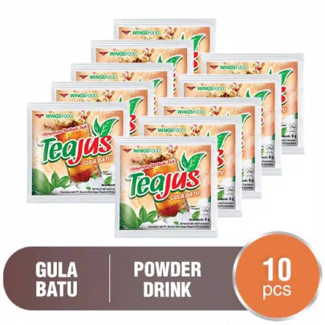 

Tea Jus Gula Batu Kemasan Ecer 1 renceng