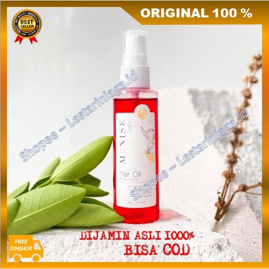 [BISA COD] Manise Baby Hair Oil Minyak Kemiri Lidah Buaya Vitamin Rambut Botak Ampuh ASLI