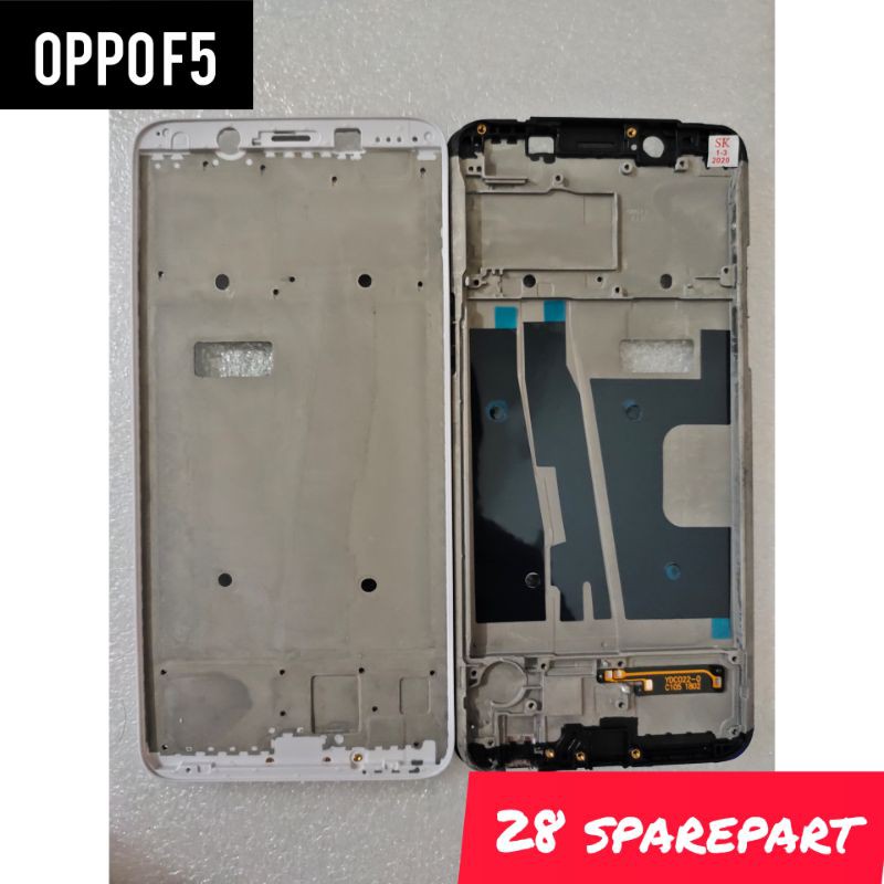 FRAME LCD/TULANG TENGAH DUDUKAN LCD OPPO F5 ORIGINAL