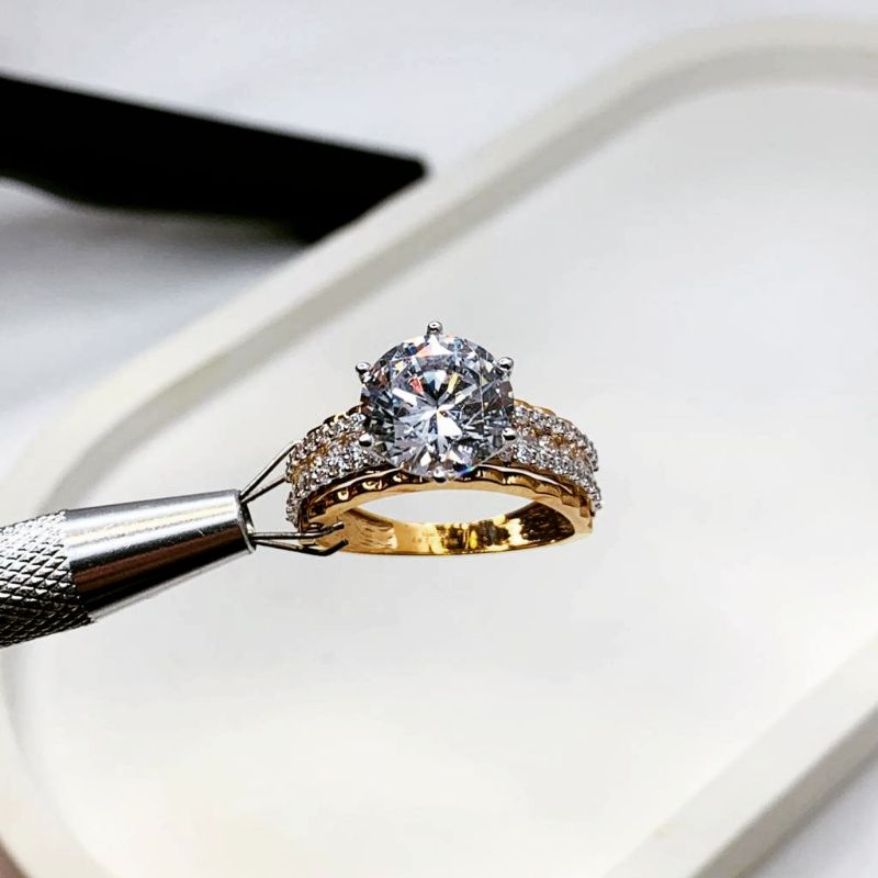 Cincin Kuning Emas Asli Solitaire Listring Diana Kadar 700 16k Amero Roxe