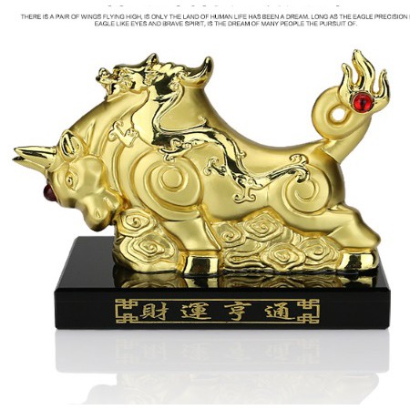 Lucky OX DRAGON Pajangan Tempat Parfum Dashboard Mobil