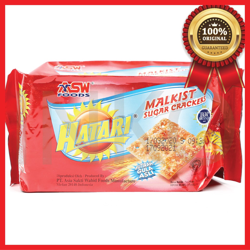 

HATARI MALKIST SUGAR CRACKERS BUTIRAN GULA ASLI 115GR